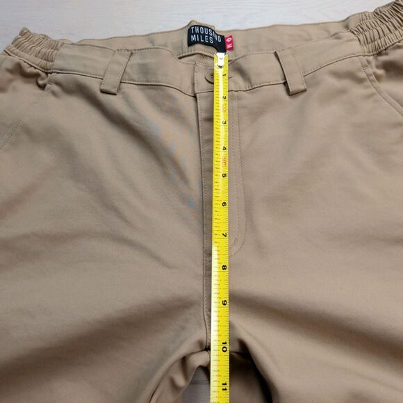 Thousand Miles All Day Pants Mens M 32X29 Khaki Performance Stretch Casual - Picture 9 of 14